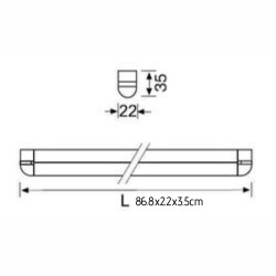 Jupiter LE496 B 10W Led'li 86cm Gizli Işık Armatürü 6500 K - Jupiter (1)