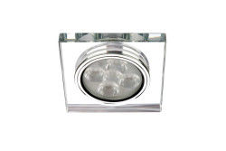 Jupiter LS591 B 7W Kare Camlı Led Spot Armatür Trafolu 6500K Beyaz Işık - 3