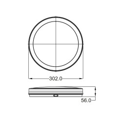 Jupiter LW300 Led Plastik Tavan Armatürü 30W - Jupiter (1)