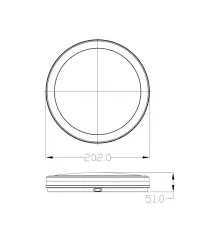 Jupiter LW301 Led Plastik Tavan Armatürü 20W - Jupiter (1)