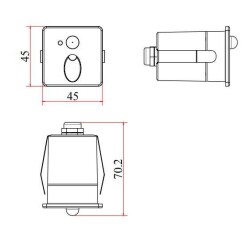Jupiter LW378 B Sensörlü Led Merdiven Armatürü 3000K Günışığı - JUPİTER (1)