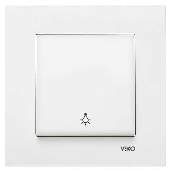Viko Karre/Meridian Beyaz Light Mekanizma (Çerçeve Hariç) 90967003 - Viko