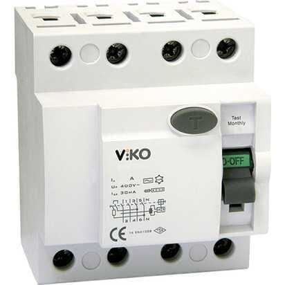 Viko - VTR4-40300 4x40A 300mA Ac Tip Kaçak Akım Rölesi - Viko