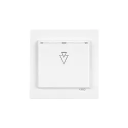 Karre Meridian Beyaz Gecikmeli Switchli Energy Saver Anahtar 230V Mekanizma+Kapak 90967119 - 1