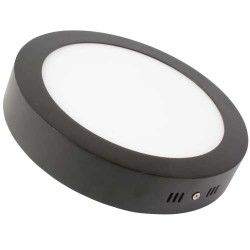 Lamptime 16W Sıva Üstü Slim Downlight 6500k Yuvarlak Siyah Gövde - 2