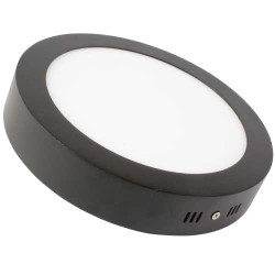 Lamptime 16W Sıva Üstü Slim Downlight 6500k Yuvarlak Siyah Gövde - Lamptime