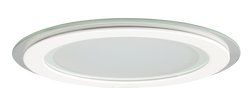 Lamptime 6w Camlı Led Panel Armatür Yuvarlak Beyaz Gövde 3000k Günışığı - Lamptime