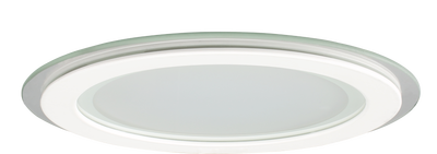 Lamptime 6w Camlı Led Panel Armatür Yuvarlak Beyaz Gövde 3000k Günışığı - 1