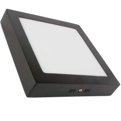 Lamptime Sıva Üstü Slım Downlıght 24w 6500k Kare Siyah Gövde - Lamptime