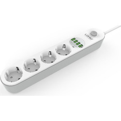 LDNIO SE4432 4PRİZ+4 USB AKIM KORUMALI PRİZ - Ldnio