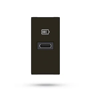 Legrand 077692L Mosaic 1 Modül 5V USB Type C Priz Siyah - LEGRAND (1)