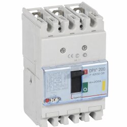 Legrand - 420208 DPX3 250ER 3P 200A 25kA Termik Manyetik Kompakt Şalter - Legrand