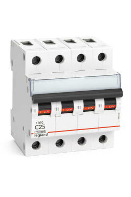 Legrand - 433964 4x63 Amper 10kA C Tipi XD10 Otomatik Sigorta - 1
