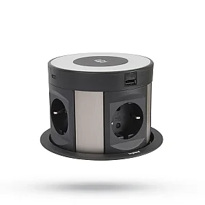 Legrand 654983 Incara Tower Kablosuz Şarjlı Masaüstü Grup Priz - 1