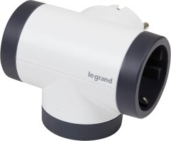 Legrand 694522, Adaptör 2P+T, 2 Priz/Güç Soketi Yan Döner, USB Tipi A ve C Bağlantı - LEGRAND (1)