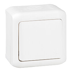 Legrand 782363 Forix Vavien Anahtar, Sıva Üstü Beyaz IP44 - LEGRAND