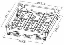 Legrand Ayarlanabilir Döşeme Altı Buat 24(3x8) (Boş Kasa) - Legrand (1)
