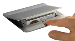 Legrand Donatılabilir Masa Döşeme Altı Buat Mat Alüminyum 054011 (Boş Kasa) - 3