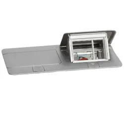 Legrand Donatılabilir Masa Döşeme Altı Buat Mat Alüminyum 054012 (Boş Kasa) - 1