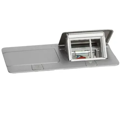 Legrand Donatılabilir Masa Döşeme Altı Buat Mat Alüminyum 054012 (Boş Kasa) - 1
