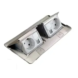 Legrand Donatılabilir Masa Döşeme Altı Buat Mat Alüminyum 054012 (Boş Kasa) - 3