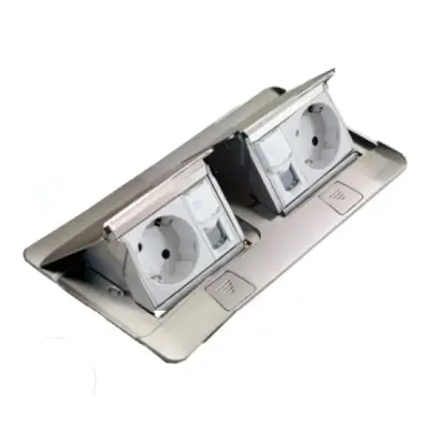 Legrand Donatılabilir Masa Döşeme Altı Buat Mat Alüminyum 054012 (Boş Kasa) - 3
