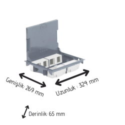 Legrand Döşeme Altı Buat 7031.16M 089626 (Boş Kasa) - Legrand (1)