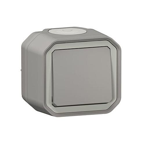 Legrand Plexo 069711L Vavien Anahtar, Sıva Üstü Gri IP55 - 1