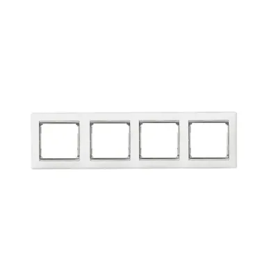 Legrand Raventi 4lü Beyaz Çerçeve - X - 1