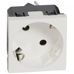Legrand Sistem Armada 45°Açılı Şebeke Priz Beyaz - 077245 - Legrand