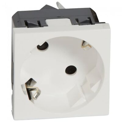 Legrand Sistem Armada 45°Açılı Şebeke Priz Beyaz - 077245 - 1
