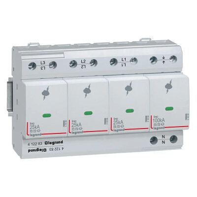 Legrand T1+T2 100KA 3P+N +SD Parafudr (Yüksek Risk Seviyesi) - Legrand