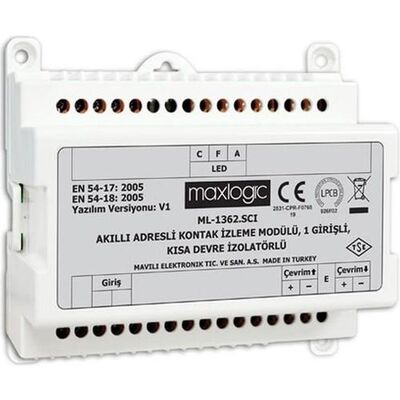 Maxlogic ML-1362 Akıllı Adresli Kontak İzleme Modülü, 1 Girişli - 1