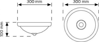 Nade 00999 360° Hareket Sensörlü Led Duylu Tavan Armatürü - 2