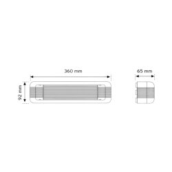 Nade 15036 48 Ledli Acil Aydınlatma Armatürü Sıva Üstü - NADE (1)