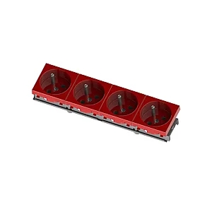 NE-AD 2007-4 45x45 mm Dörtlü UPS Priz (45°) - 1