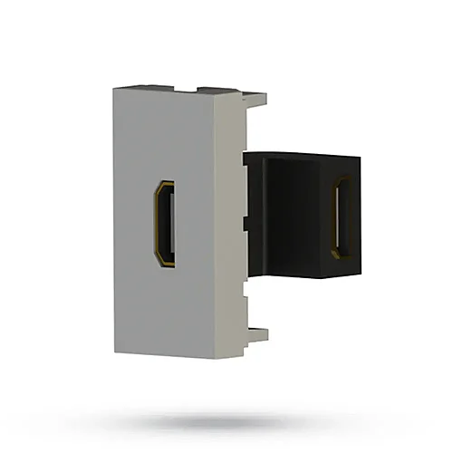 NE-AD 2063 HDMI Dişi Giriş Çıkışlı L Tipi 45*22,5 mm - 1