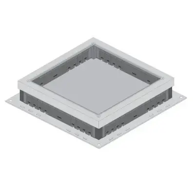 Nead 1600 Döşeme Altı Priz Çıkış Kutusu Sac Çerçeve (Boş Kasa) - 1