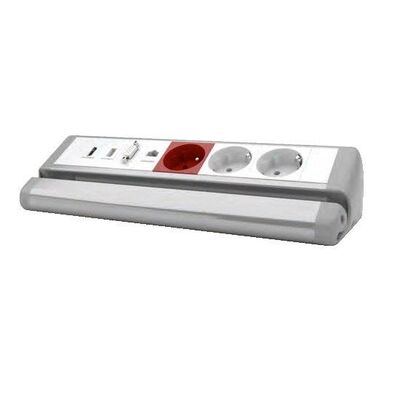 Nead 3312-03 12 Modül Tezgah Altı Priz Kutusu (Boş Kasa) - 1