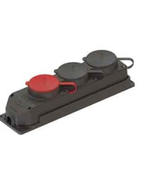 Nead 4010 1 adet 3x25 A Trifaze + 2 adet 1X16 Monofaze 3'lü Kauçuk Priz - NEAD