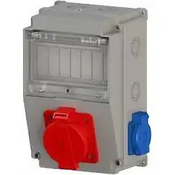 Nead 5027 Kombinasyon Kutusu 5X16A 1 Adet Ön+1x16A 2 Adet Yan - 3