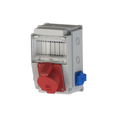 Nead 5027 Kombinasyon Kutusu 5X16A 1 Adet Ön+1x16A 2 Adet Yan - 1