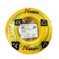 Nexans NYAF Kablo 10 mm² Sarıyeşil (H07Z1-K) Halogen Free 100'lük - NEXANS