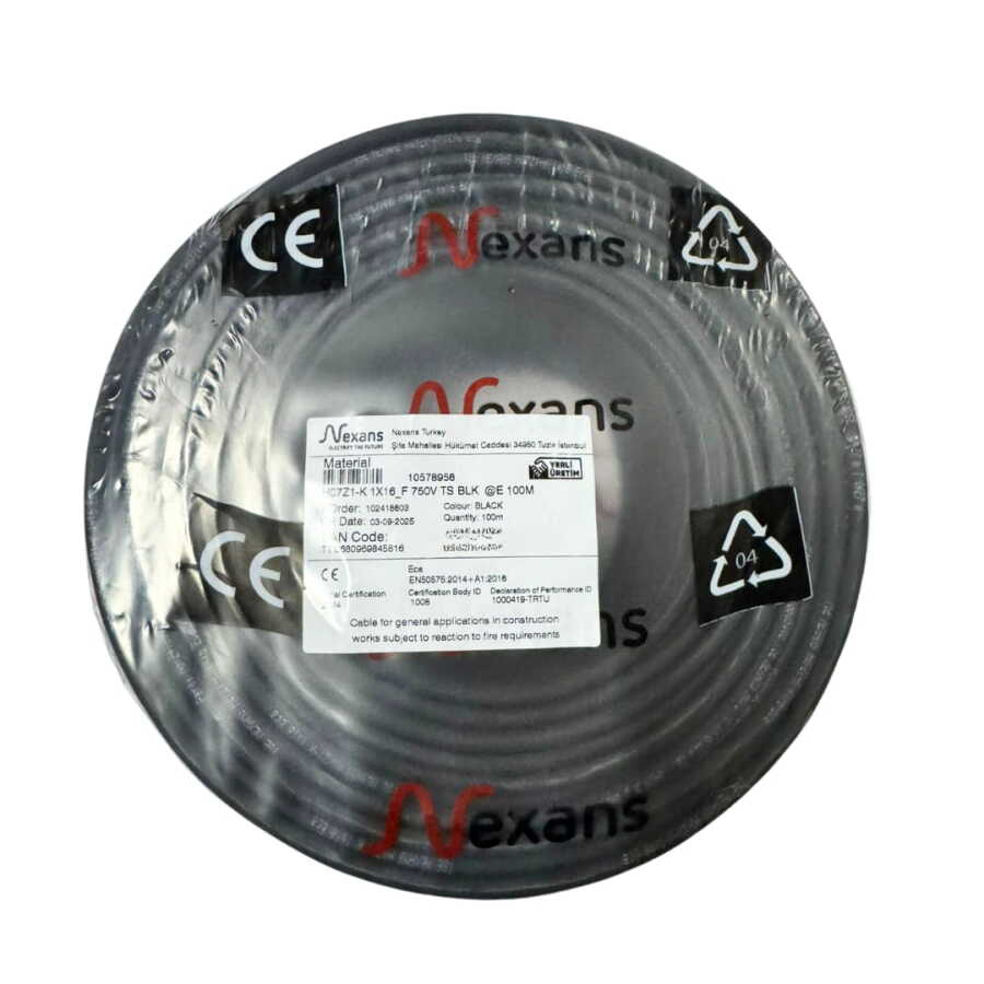 Nexans NYAF Kablo 10 mm² Siyah (H07Z1-K) | Star Akım