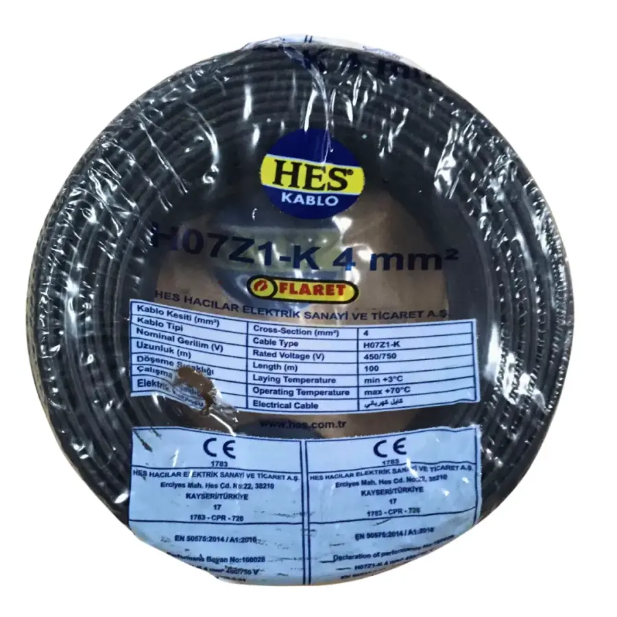 Nexans NYAF Kablo 50 mm² Sarıyeşil (H07Z1-K) | Star Akım