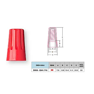 Onka Kırmızı Vidalı Yivli Buat Klemensi - 3