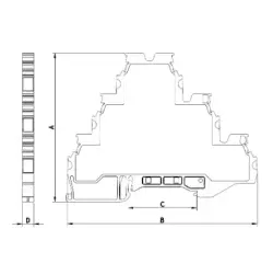 Onka MRK-3K 2,5 mm2 Topraklamalı Motor Klemensi - Onka (1)