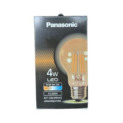 Panasonic 4W E27 2000K Amber Rustik Led Fil Lamba - 1