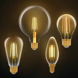 Panasonic 7W E27 2000K Amber Rustik Led Fil Lamba - Panasonic (1)