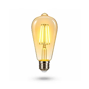 Panasonic 7W E27 G95 2000K Amber Rustik Led Fil Lamba - 1